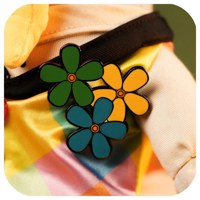 Frank Plush (with Springtime Pin)